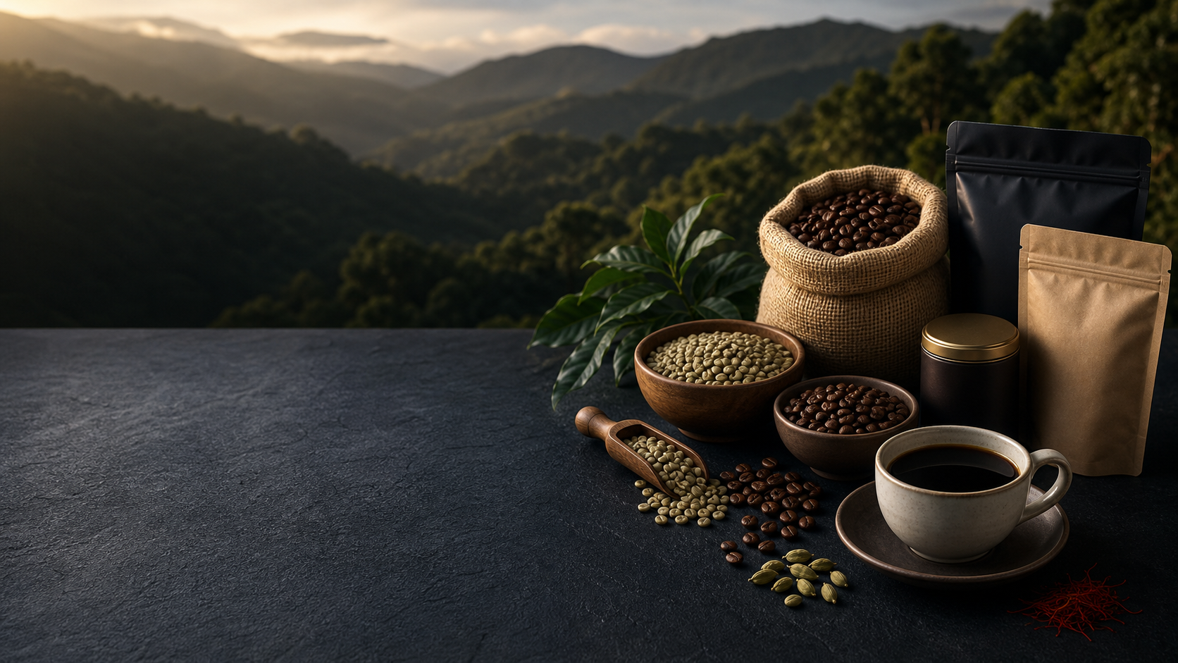 Caffeine Buzz India coffee and spice wholesale portfolio